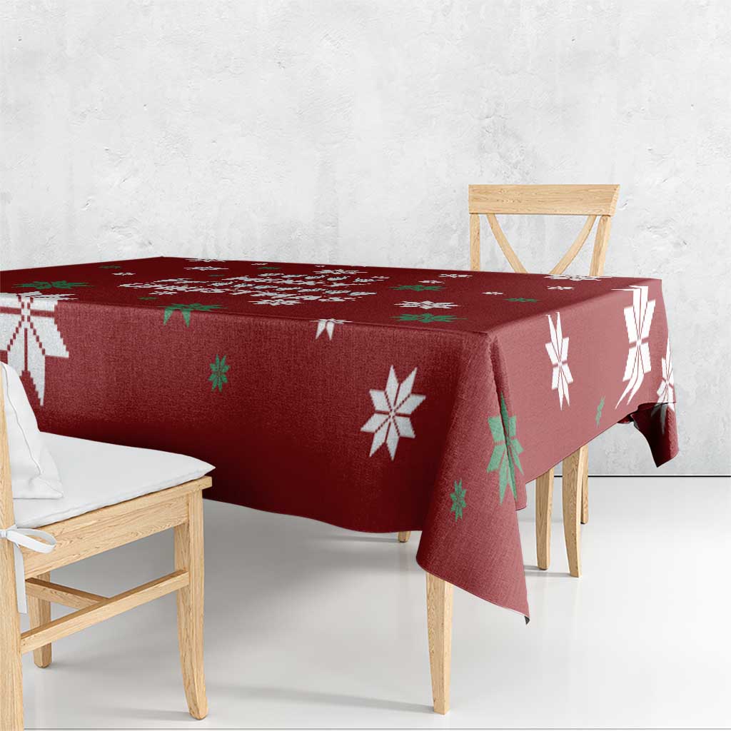 Sign Language Merry Christmas Tablecloth Xmas Holiday Patterns - Wonder Print Shop