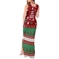 Sign Language Merry Christmas Tank Maxi Dress Xmas Holiday Patterns - Wonder Print Shop