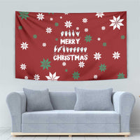 Sign Language Merry Christmas Tapestry Xmas Holiday Patterns - Wonder Print Shop