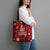 Sign Language Merry Christmas Tote Bag Xmas Holiday Patterns - Wonder Print Shop