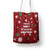 Sign Language Merry Christmas Tote Bag Xmas Holiday Patterns - Wonder Print Shop