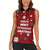 Sign Language Merry Christmas Women Sleeveless Polo Shirt Xmas Holiday Patterns - Wonder Print Shop