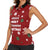 Sign Language Merry Christmas Women Sleeveless Polo Shirt Xmas Holiday Patterns - Wonder Print Shop