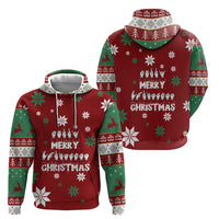 Sign Language Merry Christmas Zip Hoodie Xmas Holiday Patterns - Wonder Print Shop