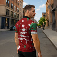 Sign Language Merry Christmas Zipper Polo Shirt Xmas Holiday Patterns - Wonder Print Shop