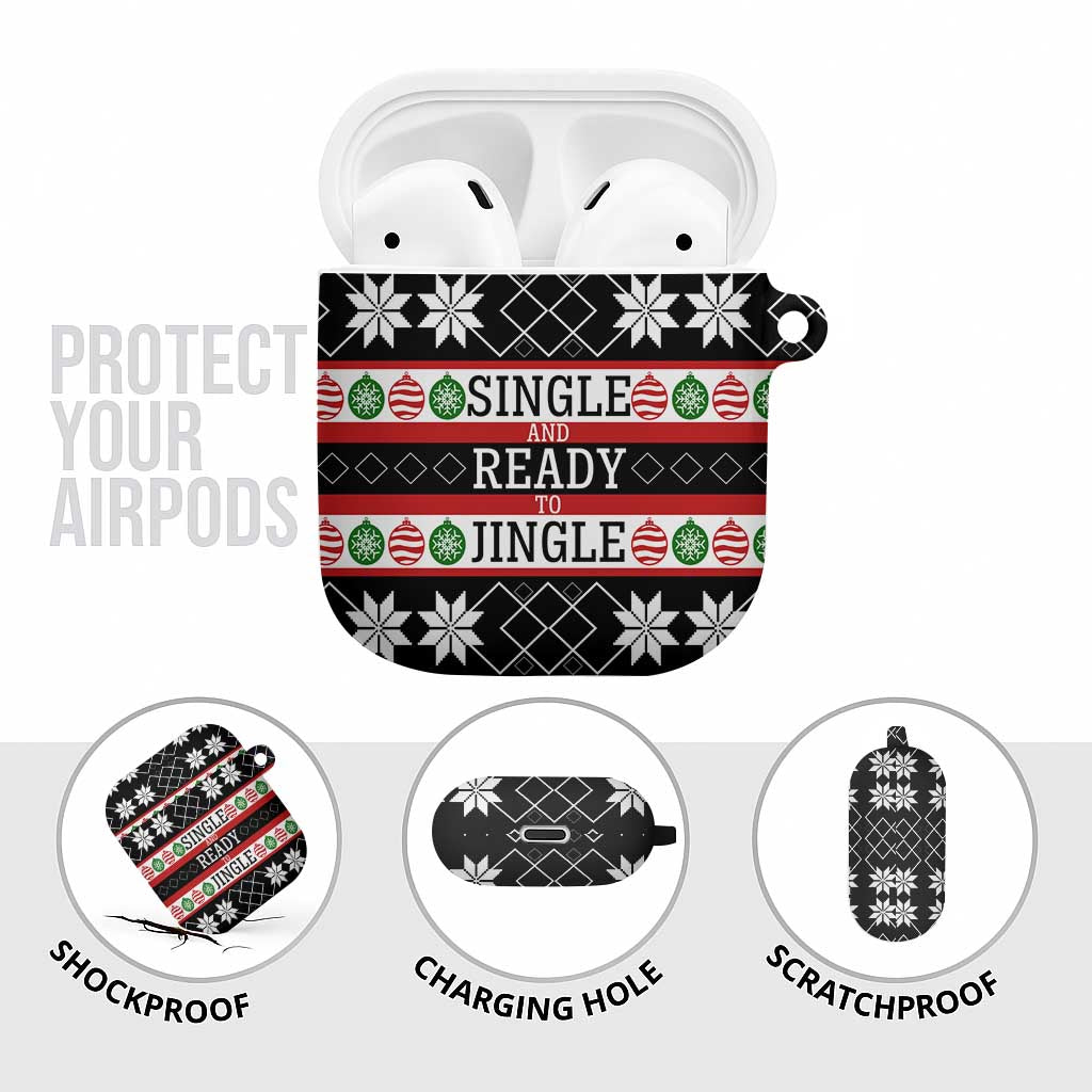 Single Ready To Jingle Christmas AirPods Case Xmas Holiday Patterns - Wonder Print Shop