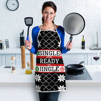 Single Ready To Jingle Christmas Apron Xmas Holiday Patterns - Wonder Print Shop