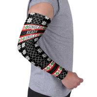 Single Ready To Jingle Christmas Arm Sleeves Xmas Holiday Patterns - Wonder Print Shop