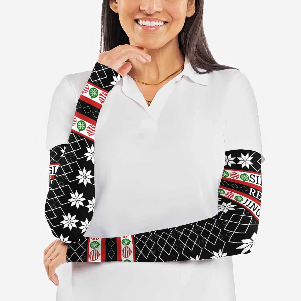Single Ready To Jingle Christmas Arm Sleeves Xmas Holiday Patterns - Wonder Print Shop