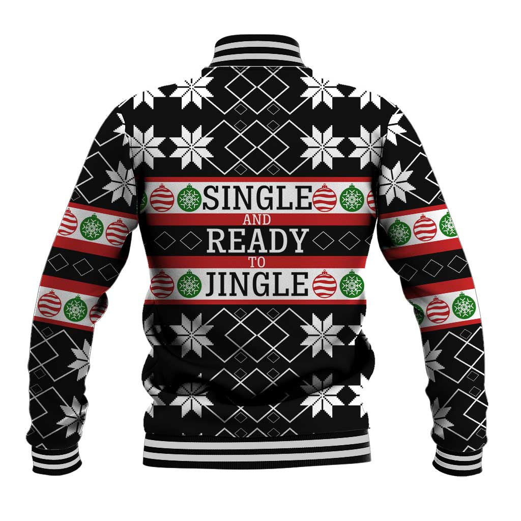 Single Ready To Jingle Christmas Baseball Jacket Xmas Holiday Patterns - Wonder Print Shop