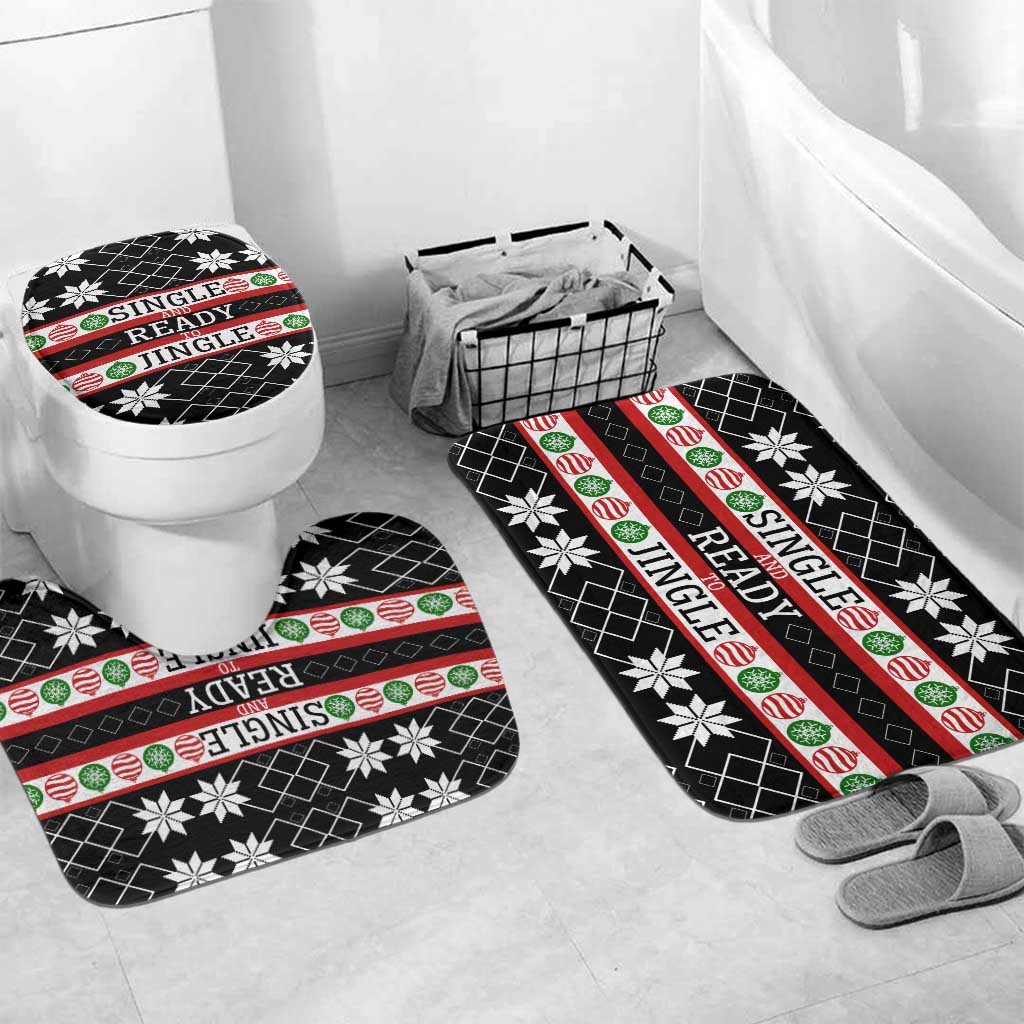 Single Ready To Jingle Christmas Bathroom Set Xmas Holiday Patterns - Wonder Print Shop