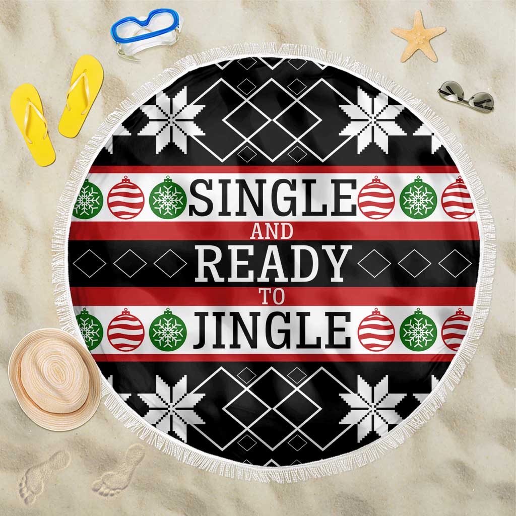 Single Ready To Jingle Christmas Beach Blanket Xmas Holiday Patterns - Wonder Print Shop