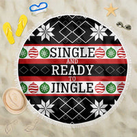 Single Ready To Jingle Christmas Beach Blanket Xmas Holiday Patterns - Wonder Print Shop