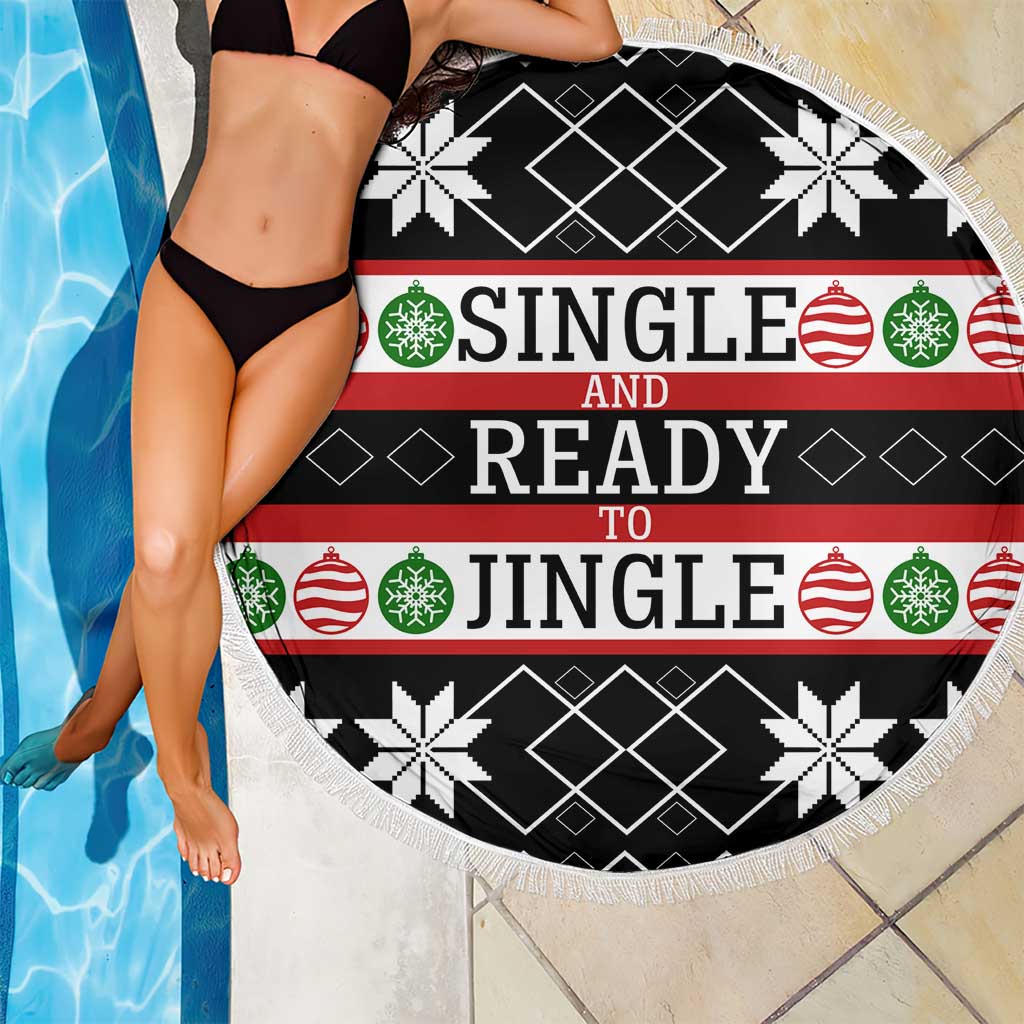 Single Ready To Jingle Christmas Beach Blanket Xmas Holiday Patterns - Wonder Print Shop