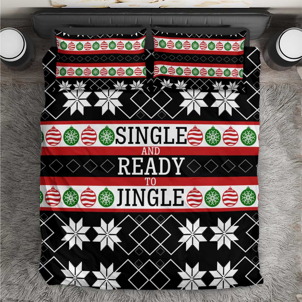 Single Ready To Jingle Christmas Bedding Set Xmas Holiday Patterns - Wonder Print Shop