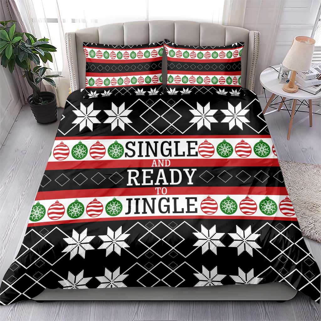 Single Ready To Jingle Christmas Bedding Set Xmas Holiday Patterns - Wonder Print Shop