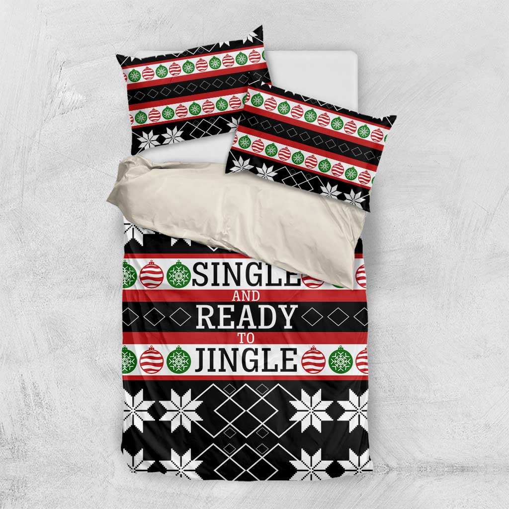 Single Ready To Jingle Christmas Bedding Set Xmas Holiday Patterns - Wonder Print Shop