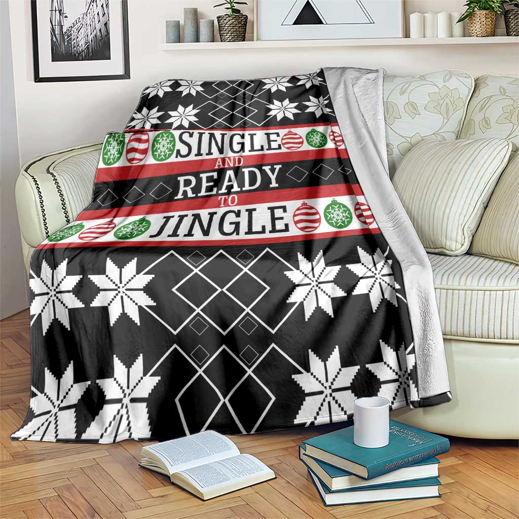 Single Ready To Jingle Christmas Blanket Xmas Holiday Patterns - Wonder Print Shop