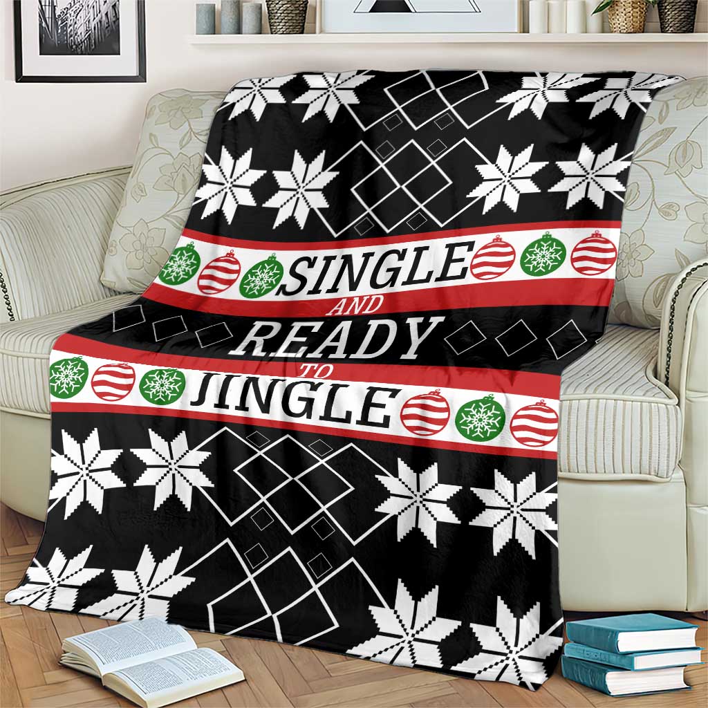 Single Ready To Jingle Christmas Blanket Xmas Holiday Patterns - Wonder Print Shop