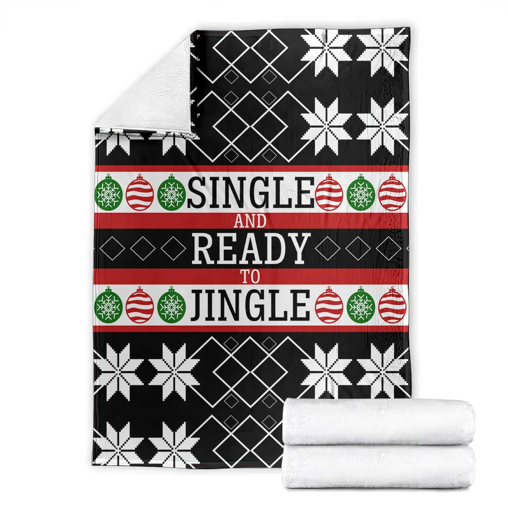 Single Ready To Jingle Christmas Blanket Xmas Holiday Patterns - Wonder Print Shop