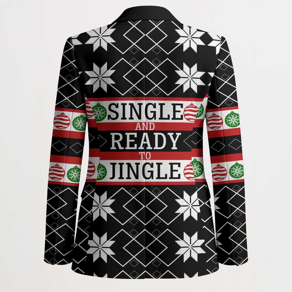 Single Ready To Jingle Christmas Blazer Xmas Holiday Patterns - Wonder Print Shop