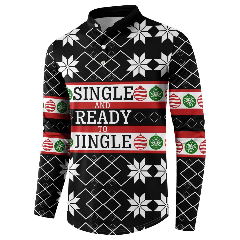 Single Ready To Jingle Christmas Button Sweatshirt Xmas Holiday Patterns - Wonder Print Shop