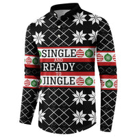 Single Ready To Jingle Christmas Button Sweatshirt Xmas Holiday Patterns - Wonder Print Shop