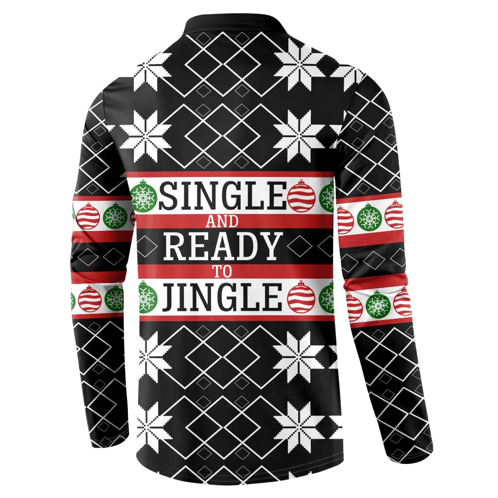 Single Ready To Jingle Christmas Button Sweatshirt Xmas Holiday Patterns - Wonder Print Shop