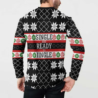 Single Ready To Jingle Christmas Button Sweatshirt Xmas Holiday Patterns - Wonder Print Shop
