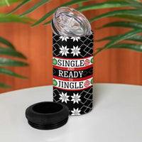 Single Ready To Jingle Christmas 4 in 1 Can Cooler Tumbler Xmas Holiday Patterns - Wonder Print Shop