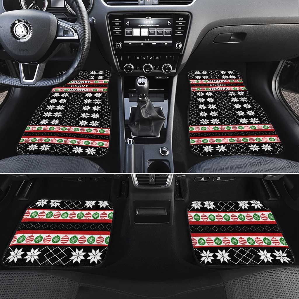 Single Ready To Jingle Christmas Car Mats Xmas Holiday Patterns - Wonder Print Shop