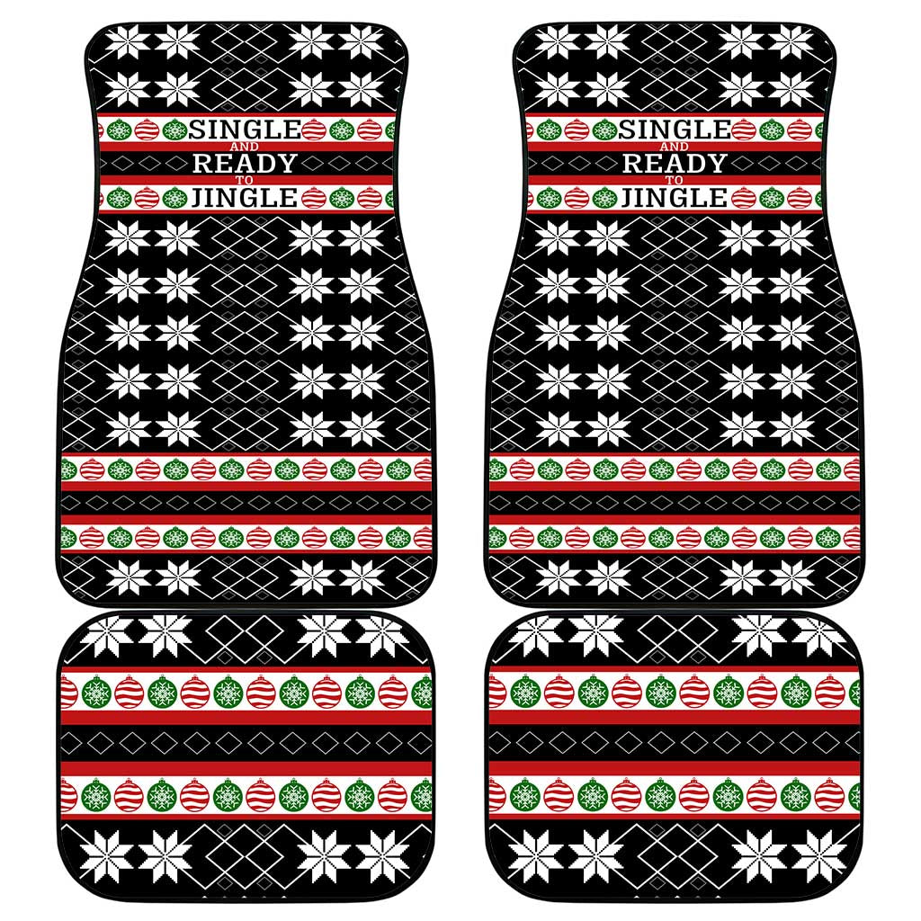 Single Ready To Jingle Christmas Car Mats Xmas Holiday Patterns - Wonder Print Shop