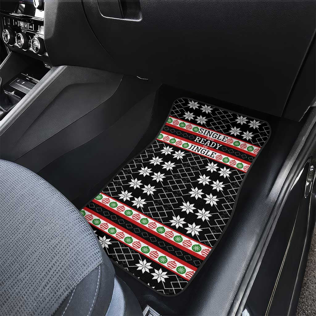 Single Ready To Jingle Christmas Car Mats Xmas Holiday Patterns - Wonder Print Shop