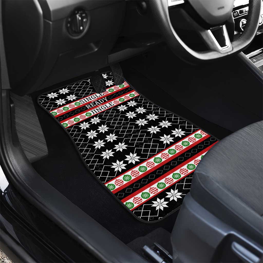 Single Ready To Jingle Christmas Car Mats Xmas Holiday Patterns - Wonder Print Shop