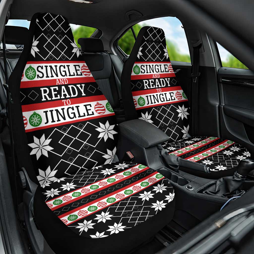 Single Ready To Jingle Christmas Car Seat Cover Xmas Holiday Patterns - Wonder Print Shop
