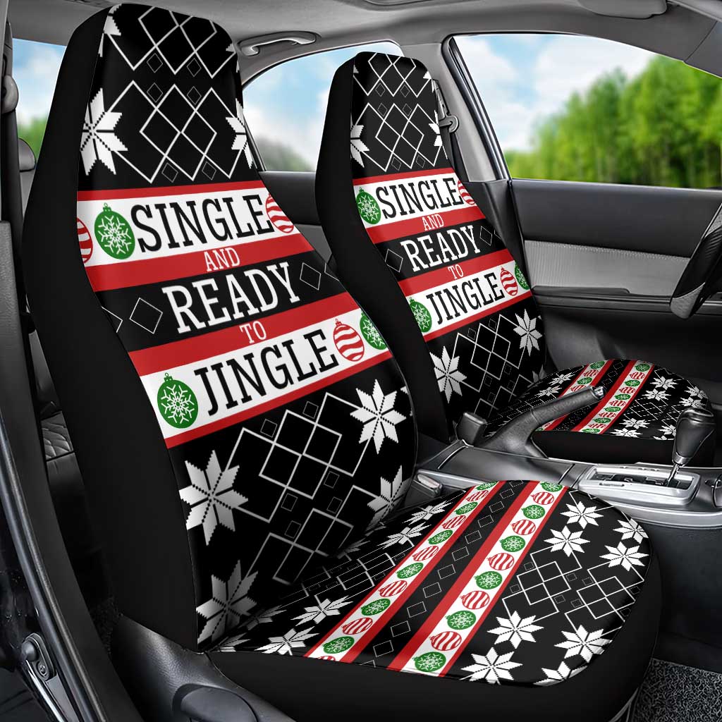 Single Ready To Jingle Christmas Car Seat Cover Xmas Holiday Patterns - Wonder Print Shop