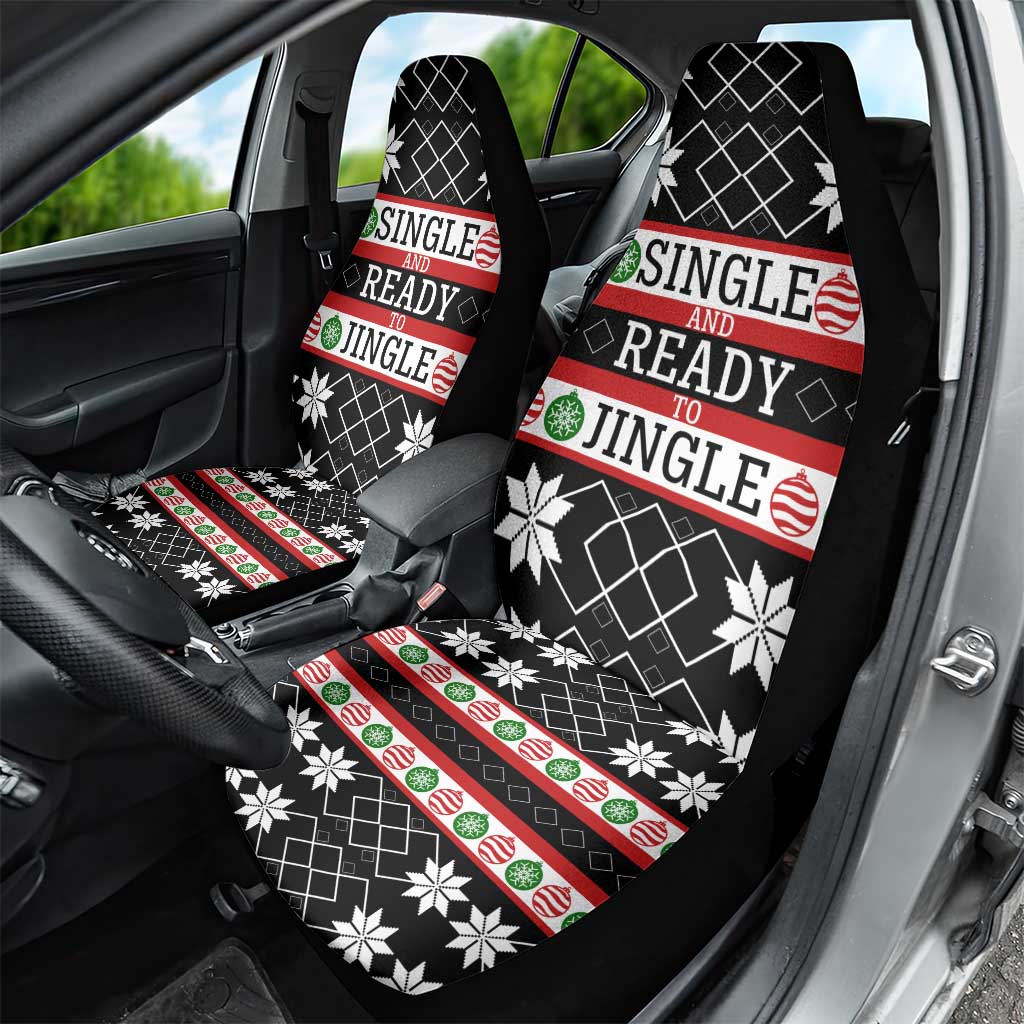 Single Ready To Jingle Christmas Car Seat Cover Xmas Holiday Patterns - Wonder Print Shop