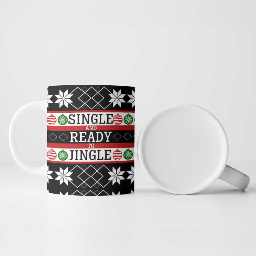 Single Ready To Jingle Christmas Ceramic Mug Xmas Holiday Patterns - Wonder Print Shop