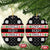 Single Ready To Jingle Christmas Ceramic Ornament Xmas Holiday Patterns - Wonder Print Shop