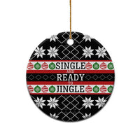 Single Ready To Jingle Christmas Ceramic Ornament Xmas Holiday Patterns - Wonder Print Shop