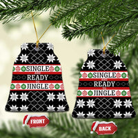 Single Ready To Jingle Christmas Ceramic Ornament Xmas Holiday Patterns - Wonder Print Shop