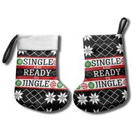Single Ready To Jingle Christmas Stocking Xmas Holiday Patterns - Wonder Print Shop