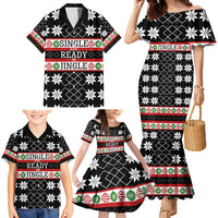 Single Ready To Jingle Christmas Family Matching Mermaid Dress and Hawaiian Shirt Xmas Holiday Patterns - Wonder Print Shop