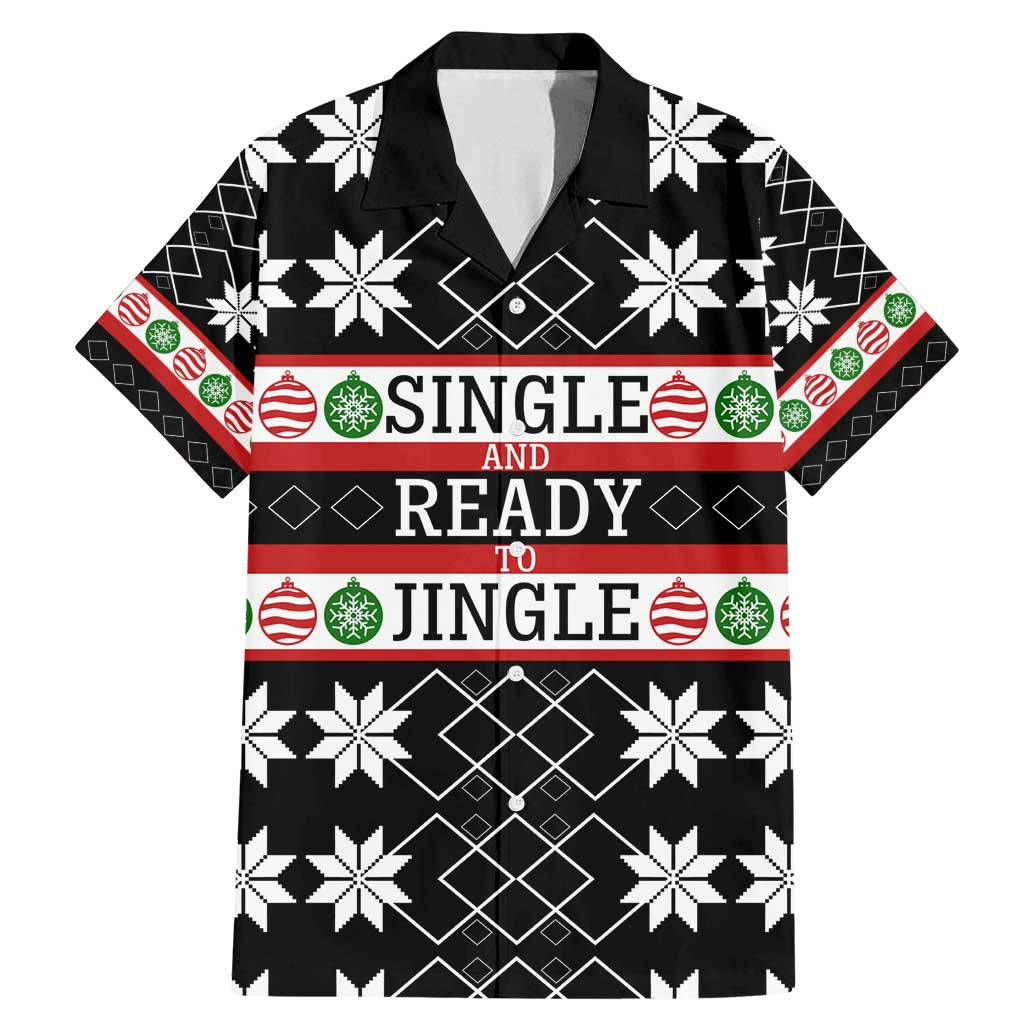 Single Ready To Jingle Christmas Family Matching Mermaid Dress and Hawaiian Shirt Xmas Holiday Patterns - Wonder Print Shop