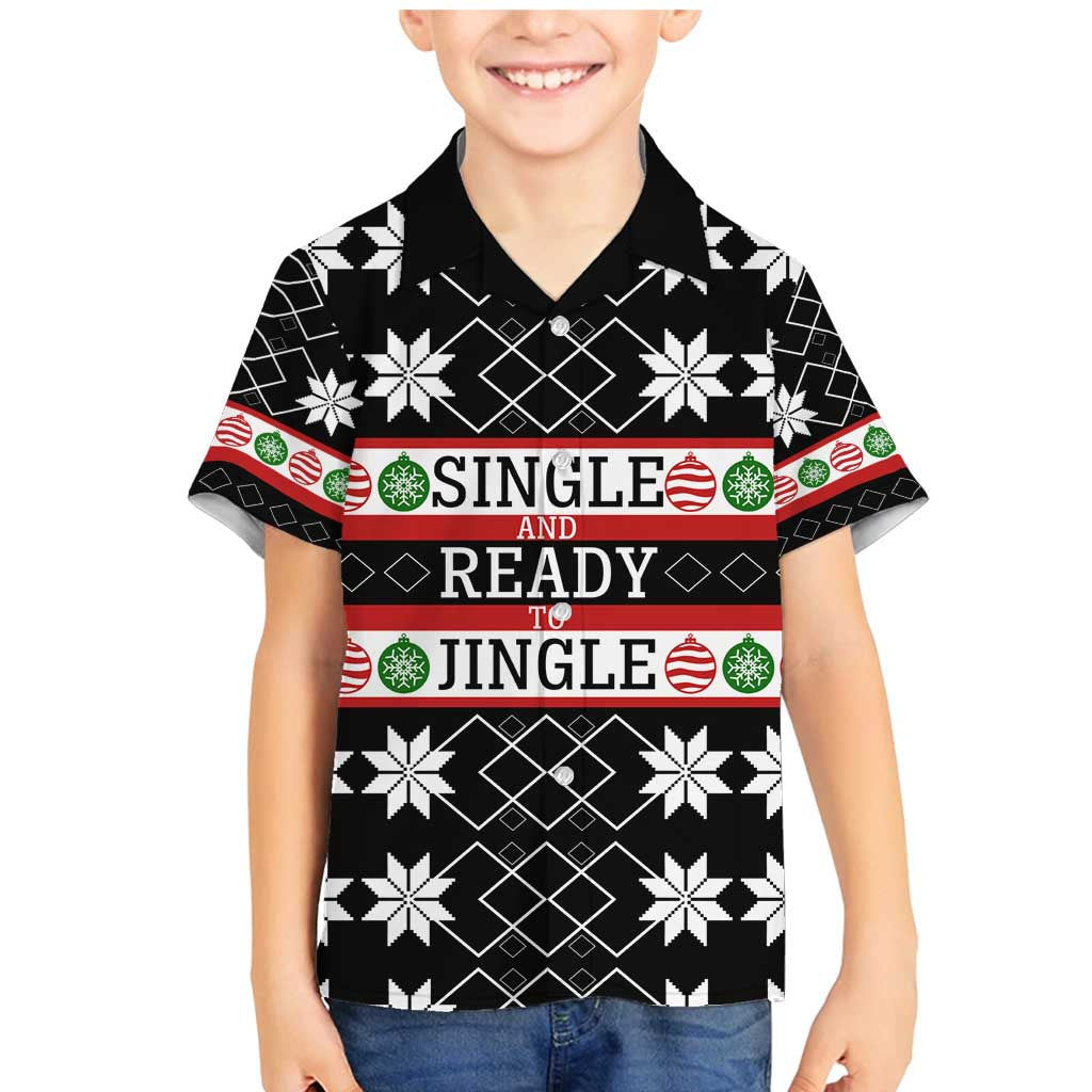Single Ready To Jingle Christmas Family Matching Mermaid Dress and Hawaiian Shirt Xmas Holiday Patterns - Wonder Print Shop
