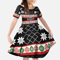 Single Ready To Jingle Christmas Family Matching Off The Shoulder Long Sleeve Dress and Hawaiian Shirt Xmas Holiday Patterns - Wonder Print Shop