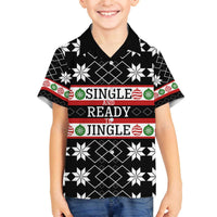 Single Ready To Jingle Christmas Family Matching Off The Shoulder Long Sleeve Dress and Hawaiian Shirt Xmas Holiday Patterns - Wonder Print Shop