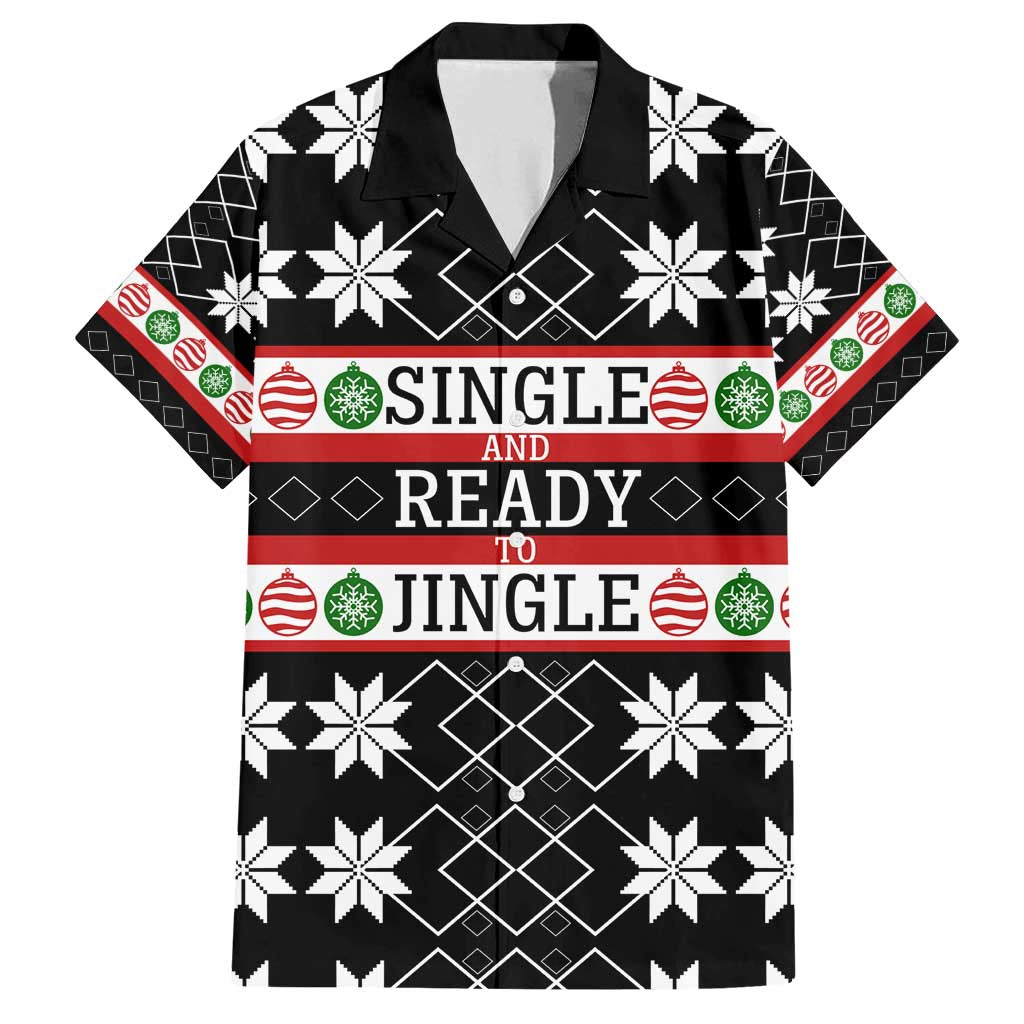 Single Ready To Jingle Christmas Family Matching Off Shoulder Maxi Dress and Hawaiian Shirt Xmas Holiday Patterns - Wonder Print Shop
