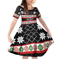 Single Ready To Jingle Christmas Family Matching Off Shoulder Short Dress and Hawaiian Shirt Xmas Holiday Patterns - Wonder Print Shop