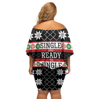 Single Ready To Jingle Christmas Family Matching Off Shoulder Short Dress and Hawaiian Shirt Xmas Holiday Patterns - Wonder Print Shop